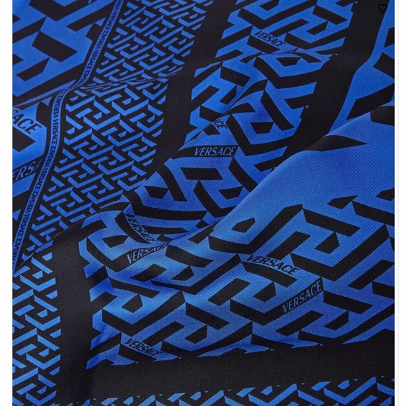 Versace La Greca Silk Scarf - Picture 3 of 8
